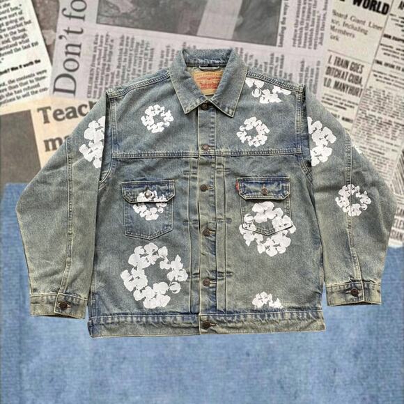 Levi's Denim Tears Men's Co-Branded Blue Jacket - Picture 1 of 4
